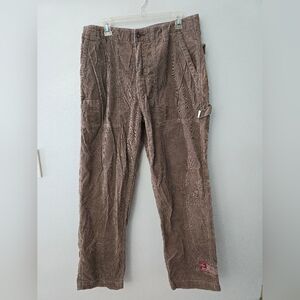 Vintage Pepe Brown Corduroy Y2K Hiphop Pants 36x30